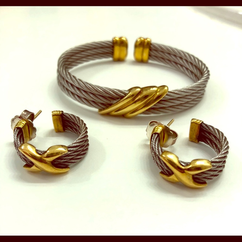 Philippe Charriol bracelet and earrings set